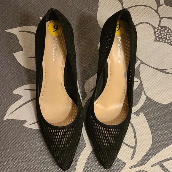 BCBGeneration Shoes - BCBGeneration Black Mesh Heels